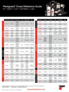 cummins fleetguard|fleetguard cross reference filters.